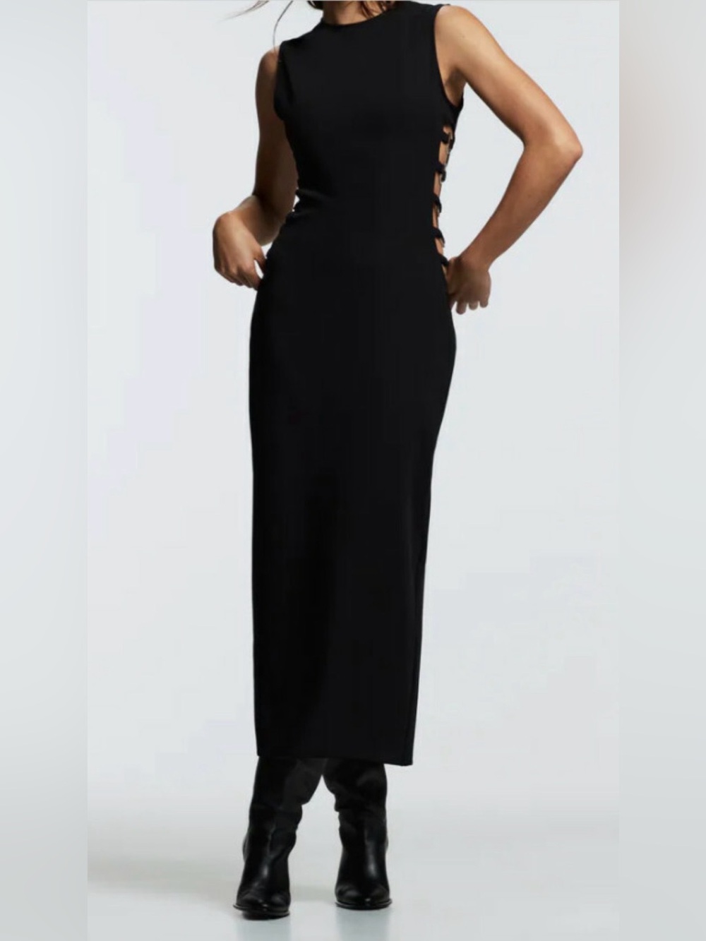 Zara Side Ring Midi Dress